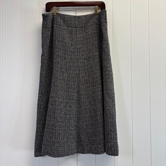 Style & Co Womens Corpcore Office Midi Skirt Size 12P Black White Professional - Picture 2 of 7